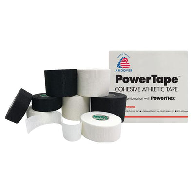 Tape Athletic PowerTape Synthetic Fibers/Rubber 1.5"x15yd Cohesive Black 32/Ca